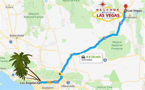 los angeles to vegas drive time